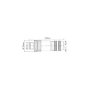 WAGO - Zubehör/Ersatzteile für Steuerungen M12-Stecker 756-9401/060-000 B-kodiert axial − 10 Stück