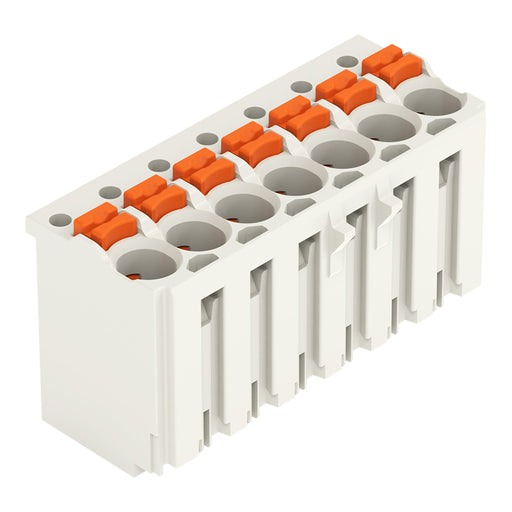 WAGO - Ein- und mehrpolige Klemmenleiste 1-Leiter-Federleiste 2091-1127 Push-inCAGECLAMP,lgr − 100 Stück