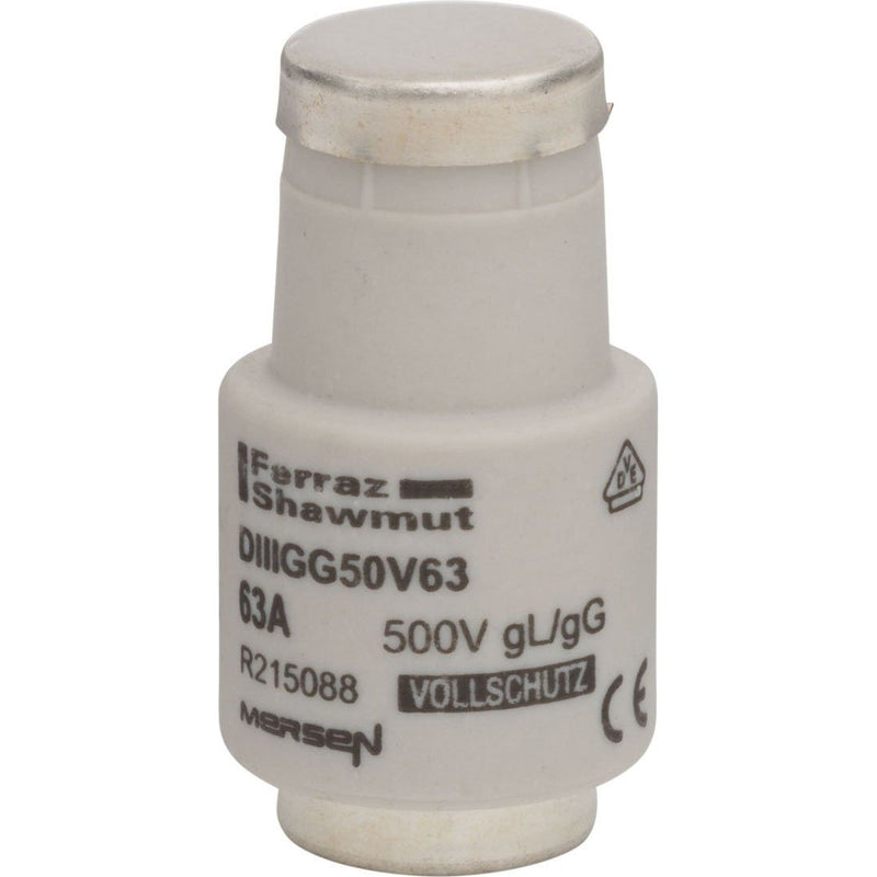 Mersen - D-Sicherungseinsatz DIIIGG50V63 DIII gG 63A/500V