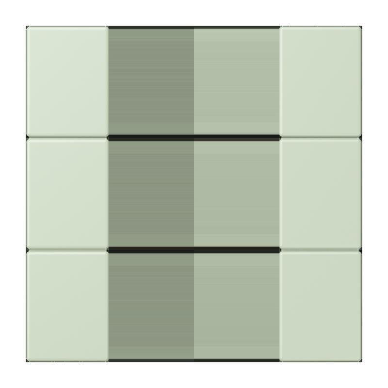 Jung - Abdeckung/Bedienelement für Installationsschalterprogramme Tastensatz 3fach LC 503 TSA 218 vert anglais pale