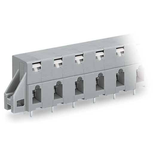 WAGO - Leiterplattenklemme 741-526 Drücker,2,5 mm²,grau − 15 Stück