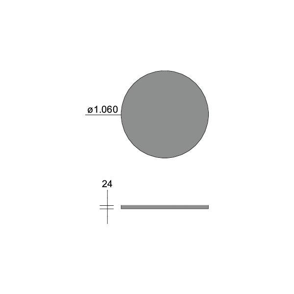 Brumberg Leuchten - Mechanisches Zubehör/Ersatzteile für Leuchten Akustikpaneel D1200mm 85620442 grey