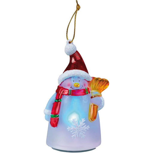 Hellum - Festbeleuchtung LED-Schneemannfigur 567557 H:10cm innen − 12 Stück