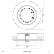 EVN Lichttechnik - Downlight/Strahler/Flutlicht EB-Leuchte 527 013 chr/sat 50W 230V IP20
