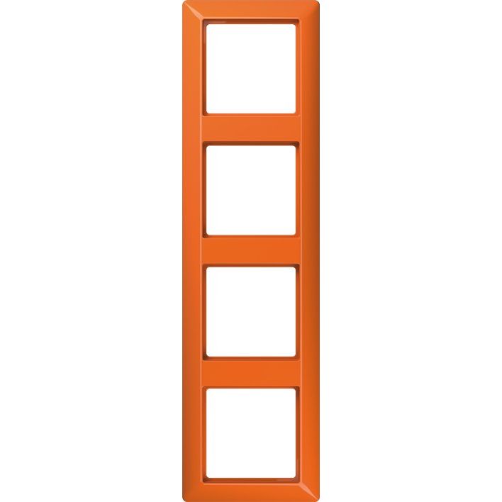 Jung - Abdeckrahmen Rahmen 4-fach orange AS 584 BF O waage/senkrecht