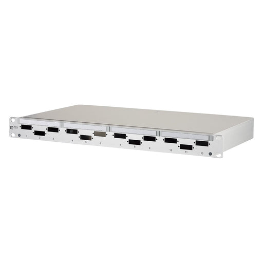 Metz Connect - Frontpanel/Patchpanel leer (Schaltschrank) LWL-Box leer alu. OpDAT PF für 12SC-D