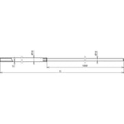 DEHN - Fangeinrichtung für Blitzschutz Rohr-Fangstange RFS 16 10 1500 V2A D16mm L1500mm
