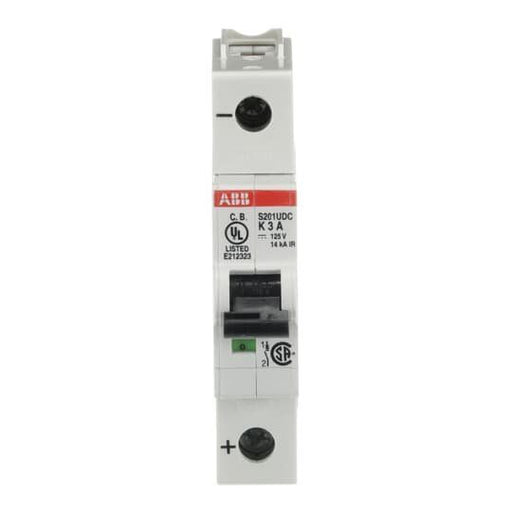 ABB Stotz S&J - Leitungsschutzschalter Sicherungsautomat S201UDC-K3 14 kA, 3 A, 1P