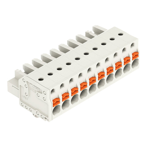 WAGO - Kabelsteckverbinder für Leiterplattensteckverbinder 1-Leiter-Federleiste 2721-110/008-000 Push-inCAGECLAMP,lgr − 50 Stück