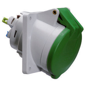 Bals Elektrotech - CEE-Anbausteckdose (IEC 60309) Anbausteckdose geneigt 16A 12865 4p >50V 2h IP44