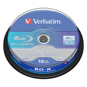Verbatim - Speichermedium digital BD-R 25GB/1-6x 43742 (VE10) Cakebox (10 Disc)
