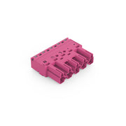 WAGO - Steckverbinder für steckbare Gebäudeinstallation Stecker 5-polig 770-295/082-000 Kod. B,pink − 50 Stück