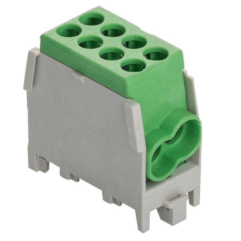 Pollmann - Hauptleitungsklemme Hauptleitungsabzweigklemme HLAK 25-1/2/25M2grün − 5 Stück