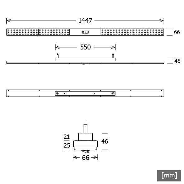 LTS Licht&Leuchten - Pendelleuchte LED-Pendelleuchte LUZP1510683060ORGRsi 830, DALI