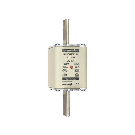 Mersen - Messersicherung NH-Sicherungseinsatz SF NH3GG50V224 Gr.3 gG 224A/500V KM