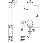 OBO Bettermann - Bügelschelle BS-H3-M-46 FT 3-fach − 25 Stück