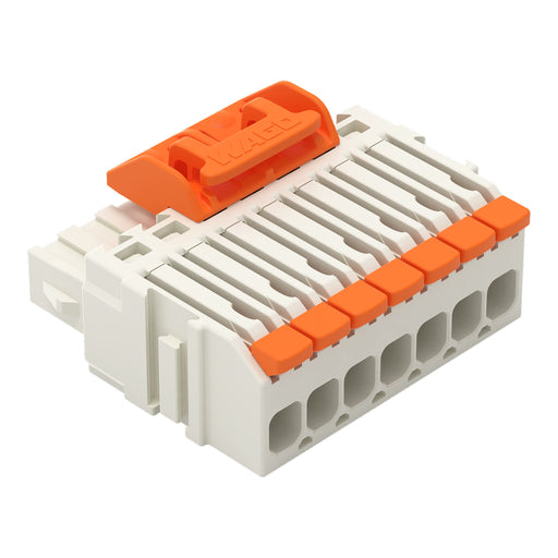 WAGO - Kabelsteckverbinder für Leiterplattensteckverbinder 1-Leiter-Federleiste,Hebel 2734-1107/328-000 PushinCAGECLAMP,lgr − 50 Stück
