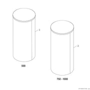 Bosch Thermotechnik - Speicher für Zentralheizung/Wärmepumpe Pufferspeicher BH500-61B STORA 500L, silber