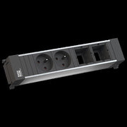 Bachmann - Mehrfachsteckdose Einbausteckdose 916.047 2xUTE 2xCM GST