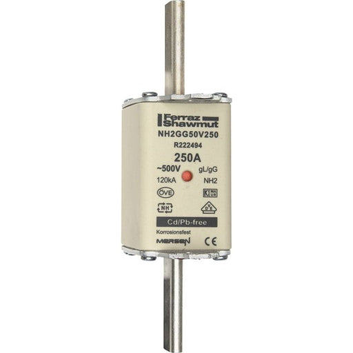 Mersen - Messersicherung NH-Sicherungseinsatz SF NH2GG50V250 Gr.2 gG 250A/500V KM