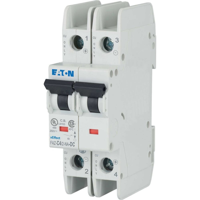 Eaton - Leitungsschutzschalter 2p. FAZ-C4/2-NA-DC 4A Charakt.: C, DC
