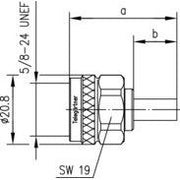 Telegärtner - Koax-Steckverbinder N-Kabelstecker cr/cr 100023904 G8 (RD-316)