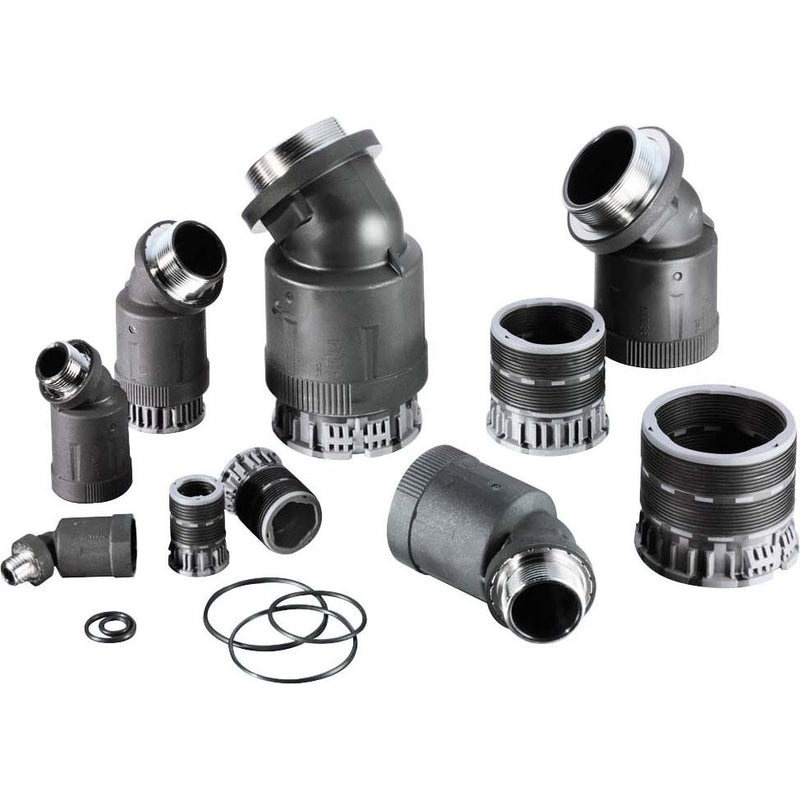ABB Stotz-Kontakt - Kunststoff-Schutzschlauch-Verschraubung Anschlussarmatur NKAH-M253-11 45 Grad − 30 Stück