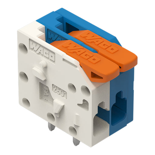 WAGO - Leiterplattenklemme 2601-1102/987-100 1,5mm²,ws/bl − 220 Stück