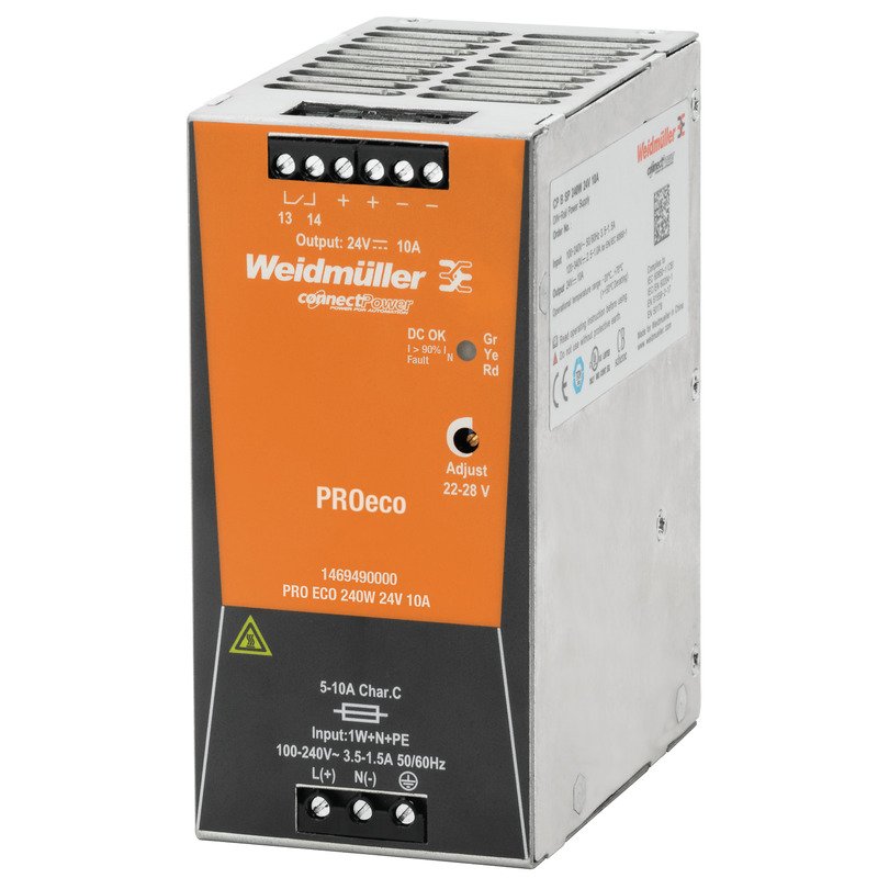 Weidmüller - Gleichstromversorgung Stromversorgung PRO ECO 240W 48V 5A 48V DC, 5A, 240W