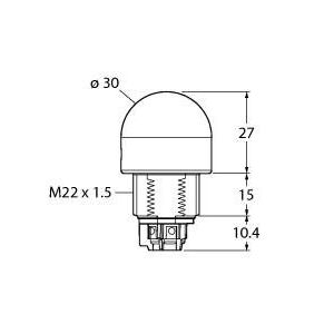 Turck - Optisches/Akustisches Signalgerät LED-Anzeige K30L2RGB7T Kennleuchte − 1 Stück