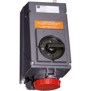 Stahl - Explosionsgeschützte CEE-Steckdose (IEC 60309) Reparatursteckdose 8579/61-506 63 A rot 6h