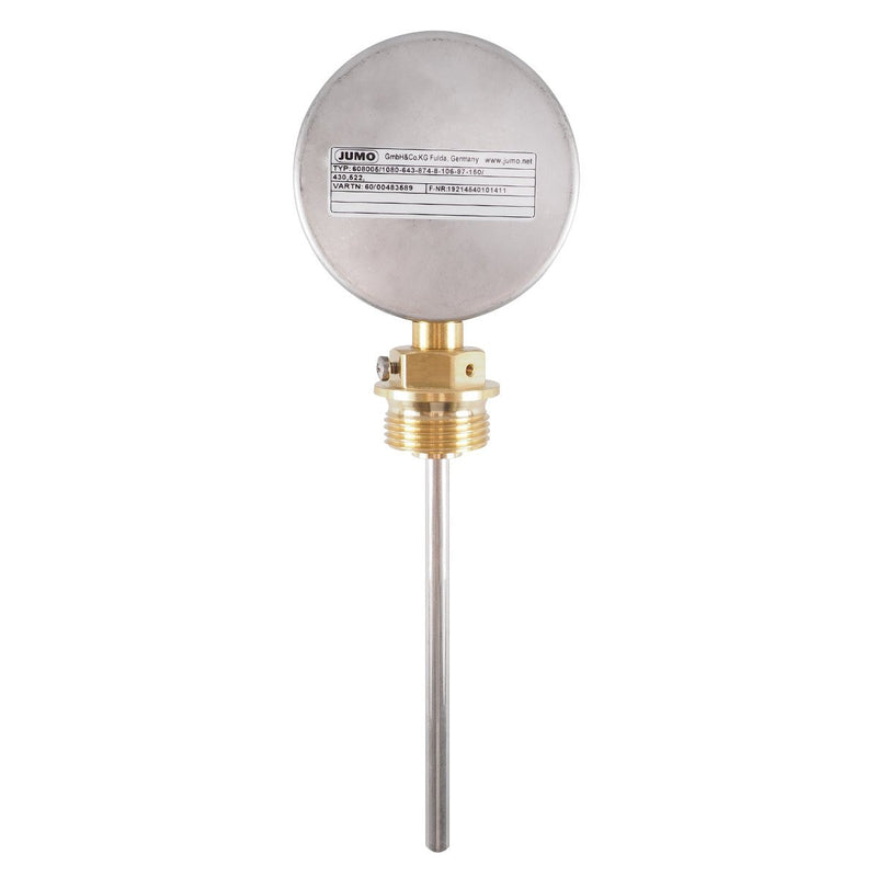 Jumo - Messgerät für Temperatur und Klima Zeigerthermometer 00483589 150mm, Einbaulänge − 3 Stück
