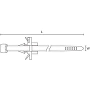 HellermannTyton - Kabelbinder Befestigungsbinder 156-00133(500) 200x4,6 schwarz − 500 Stück