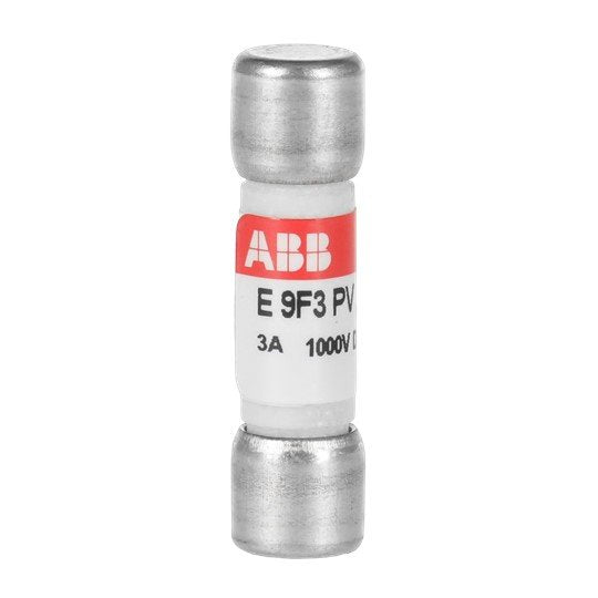 ABB Stotz S&J - Zylindrische Sicherung E 9F3 PV 10,3x38, 3A − 10 Stück