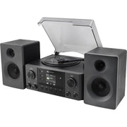 Soundmaster - HiFi-Komplettsystem DAB+/UKWStereo-Musikcenter MCD1950SW CD/MP3,Plattensp