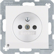 Berker - Steckdose pows/gl 6765101909 m.Schutzkontaktstift