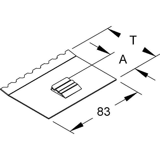 Niedax - Trennwandhalterung für Installationskanal Profilhalter TPH 60