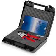 Knipex - Presswerkzeug Kabelschuhe/Verbinder, Aderendhülsen, Schirmanschluss Vierdornpresszange 97 52 63 180mm