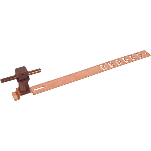 DEHN - Dachleitungshalter für Blitzschutz Dachleitungshalter DLHUS8H36L335BRGALCU UNIsnap Cu/K-braun