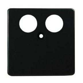 Homeway - Multi-Einsatz/Abdeckung für Daten- und Kommunikations-Anschlusstechnik Zentralplatte HAXHSE-G0201-S001 TV 50x50mm anth