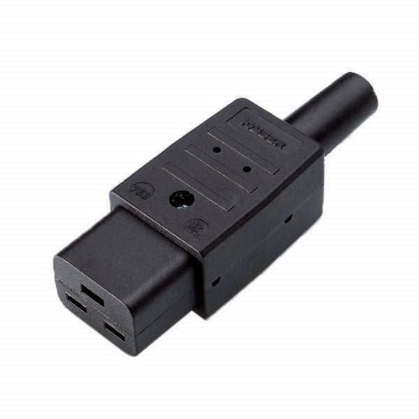 Bachmann - Geräteanschlussdose Kaltgerätedose C19 sw 915.174 16A/250VAC,65 Grad