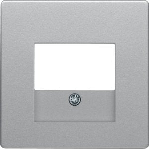 Berker - Einsatz/Abdeckung für Kommunikationstechnik Zentralstück alu/lack 10336084 TAE-Ausschnitt