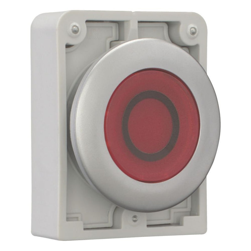 Eaton - Frontelement für Drucktaster Leuchtdrucktaste RMQ-Titan M30C-FDL-R-X0 flach tastend bes. 0