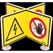 DEHN - Warn-/Hinweisschild WuHSchild Achtung Spannung WHS AS ZFUV Zutritt verboten