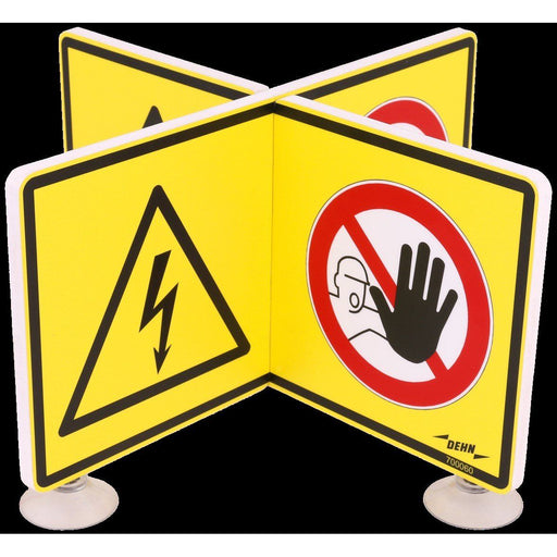 DEHN - Warn-/Hinweisschild WuHSchild Achtung Spannung WHS AS ZFUV Zutritt verboten