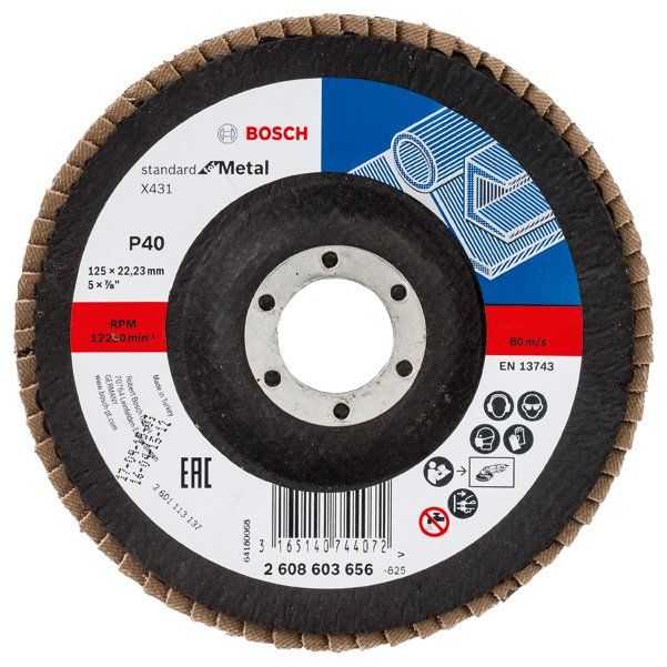 Bosch - Trenn-/Schleifscheibe Fächerschleifscheibe X431 2608603656 Standard for Metal