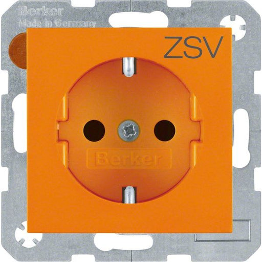Berker - Steckdose SCHUKO-Steckdose 47238907 orange glänzend