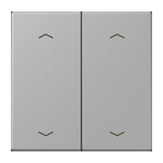Jung - Abdeckung/Bedienelement für Installationsschalterprogramme Wippe mit Pfeilsymbolen LC 102 P 204 gris moyen