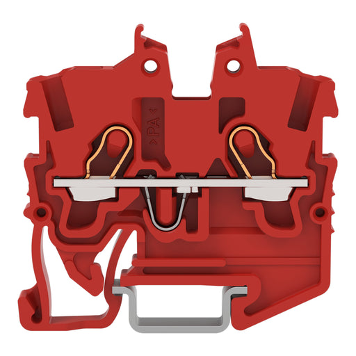 WAGO - Durchgangs-Reihenklemme 2-LeiterMini-Durchgangskl. 2050-1203 1 mm²,rot − 100 Stück