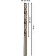 Bosch - Bohrer PRO Metal HSS-G 2608595072 Spiralbohrer 8 x 75